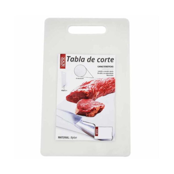Tabla De Picar Plastica Grande 43x27 Cm Multiuso De Corte