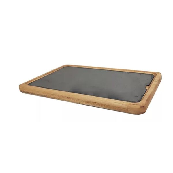 Tabla Para Asado Con Placa De Hierro 30x16 Cm Mantiene Calor
