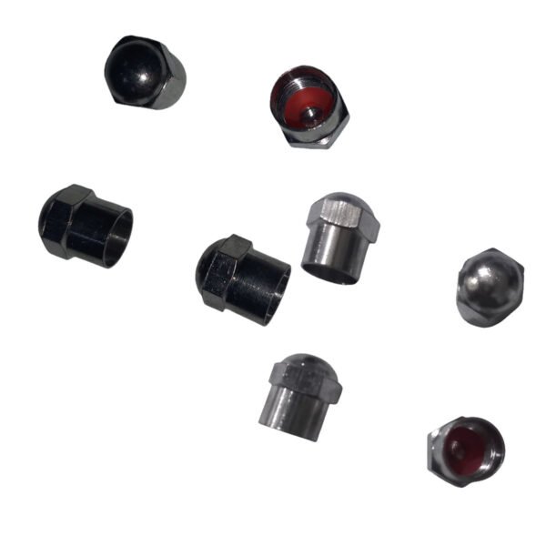 Tapas Valvula Kit X 20 Unidades Plateada Para Auto Bici Moto