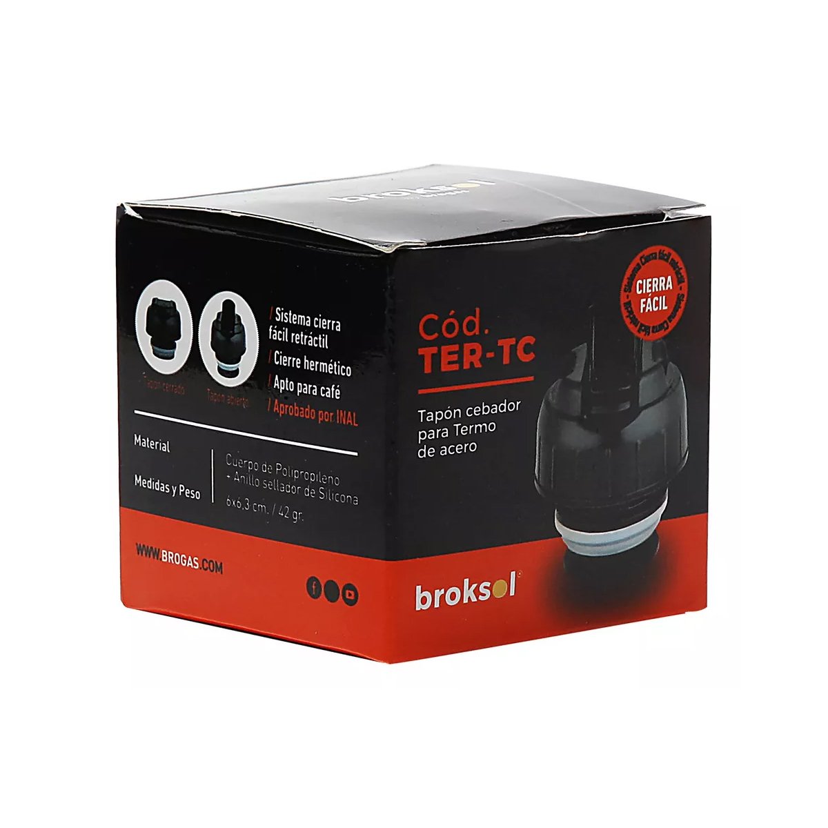 Repuesto Tapa Tapon Pico Cebador Para Termo Brogas - Imagen 3