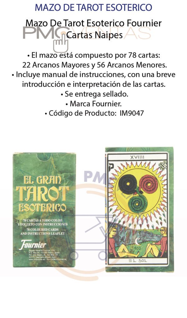 Mazo De Tarot Esoterico Heraclio Fournier Cartas Naipes