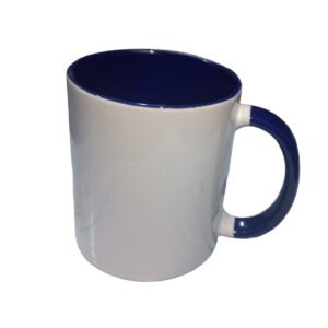 Taza De Ceramica Interior Y Asa De Color Para Sublimar