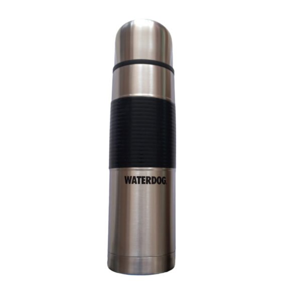 Termo Bala De Acero Waterdog 1 Litro Con Goma Antideslizante