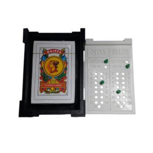 Truquera Plastica Con 1 Mazo De Cartas De Truco Naipes