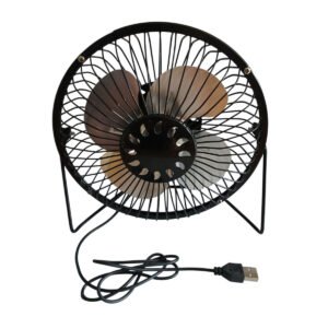 Mini Ventilador Usb Metalico Portatil Escritorio Pc Notebook