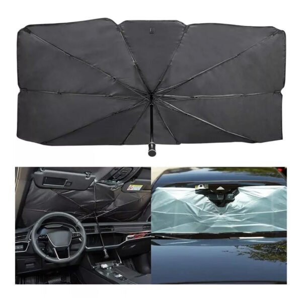 Brella Shade Cortina Parasol Auto Parabrisa Metalizado