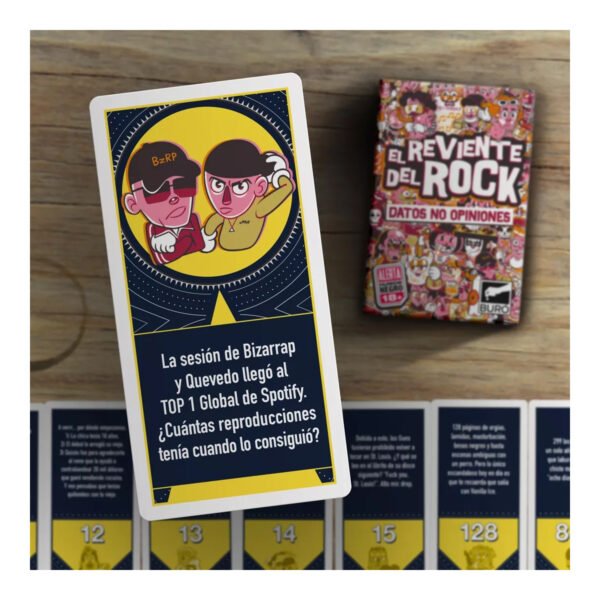 datos no opiniones rock 3 Juego De Cartas Datos No Opiniones El Reviente Del Rock Buro