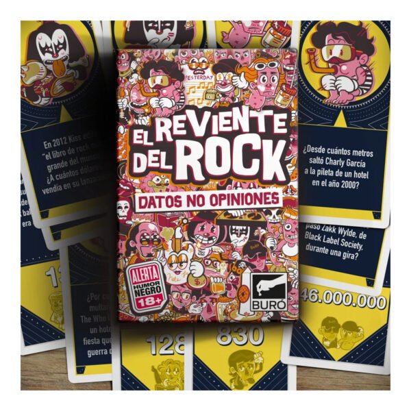 datos no opiniones rock 5 Juego De Cartas Datos No Opiniones El Reviente Del Rock Buro