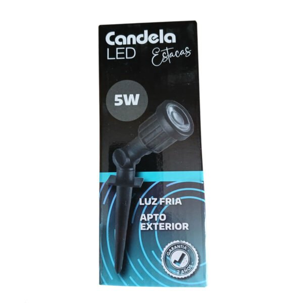 Pack X 5 Lampara Estaca Luz Led Exterior Jardin Parques Fria
