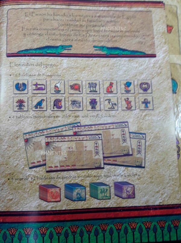 Juego De Mesa La Piramide Del Faraón Para Toda La Familia!