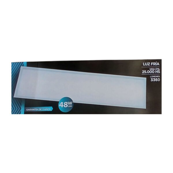 Panel Led Empotrar Embutir 120 X 30 Luz Fria 48w Candela