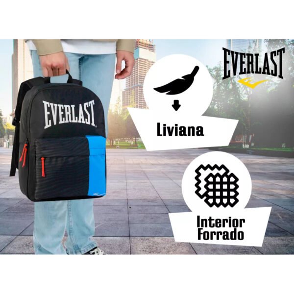 Mochila Everlast Urbana Diaria Deportiva Escolar