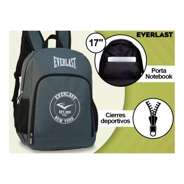 Mochila Everlast Urbana Escolar Deportiva Liviana