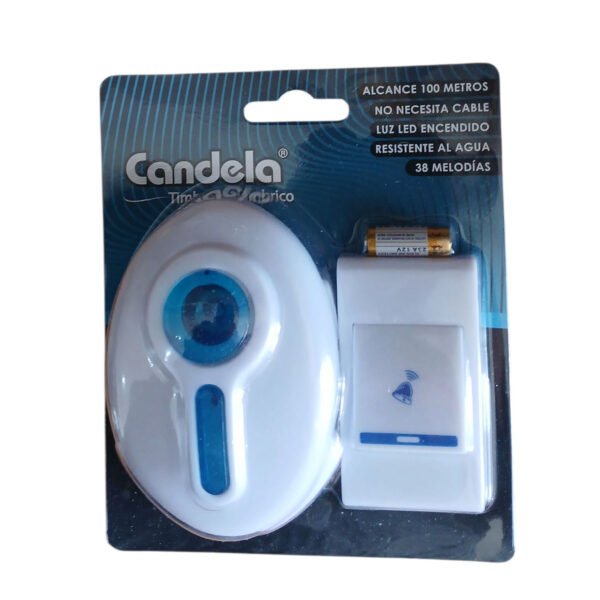 timbre 7279 4 Timbre Inalambrico Exterior Sin Cable A Pila Resistente Agua