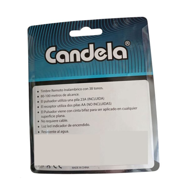timbre 7279 5 Timbre Inalambrico Exterior Sin Cable A Pila Resistente Agua