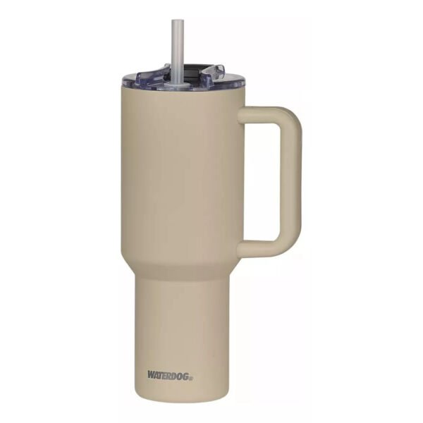 vaso cold 1200 amarillo yw 1 Vaso Con Manija Grande Termico Hermetico Tapa Sorbete 25 Cm