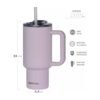 Vaso Con Manija Termico Tapa Sorbete Waterdog Cold 900 Ml - Imagen 12