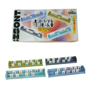 Rummy Burako Juego De Mesa Bisonte Atriles Color Aniversario