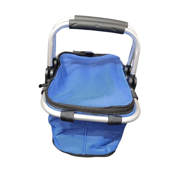 cesta termica 57917430 azul 2 Canasta Plegable Termica Camping Portatil Conservadora Lunchera