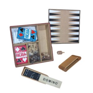 Set 6 Juegos En 1 Backgammon Ajedrez Naipes Domino Generala Bisonte