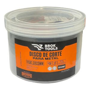 50 Discos De Corte Para Metal 115 x 1,2 Mm Amoladora Broktools