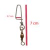 esmerillon bronce mosqueton BCM1-6 3 Esmerillon Bronce Con Mosqueton Waterdog Pesca X 10 Unidades