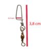 esmerillon bronce mosqueton BCM10-2 2 Esmerillon Bronce Con Mosqueton Waterdog Pesca X 10 Unidades