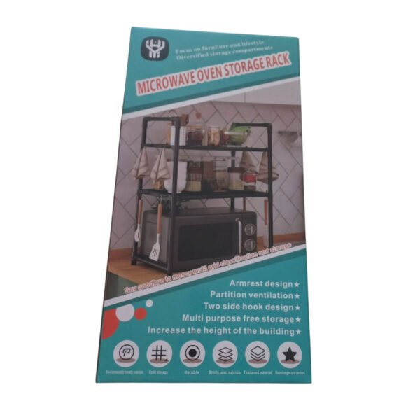 estante organizaor 57917373 3 Organizador Multiuso Estante Plastico Microondas Horno