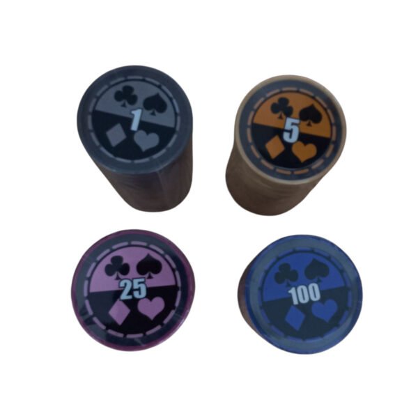 Fichero Poker Juego 200 Fichas Numeradas Maletin Aluminio Negro