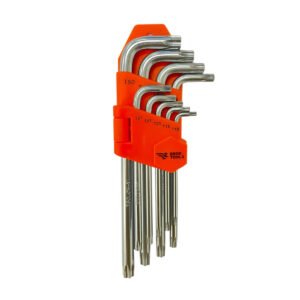 Kit Llaves Torx 9 Piezas Acero Templado T10 A T50 Herramientas Broktools