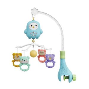 Movil Musical Con Control Remoto Cunero Con Luz y Juguetes