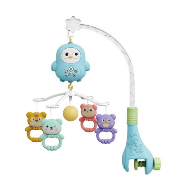 Movil Musical Con Control Remoto Cunero Con Luz y Juguetes