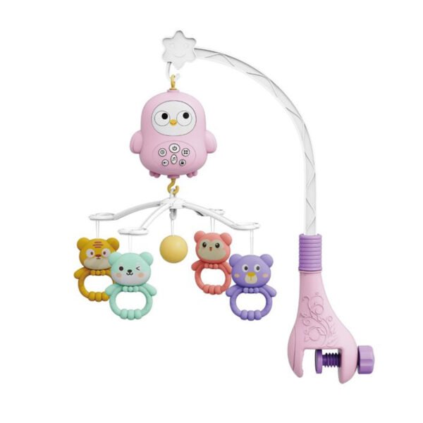Movil Musical Con Control Remoto Cunero Con Luz y Juguetes