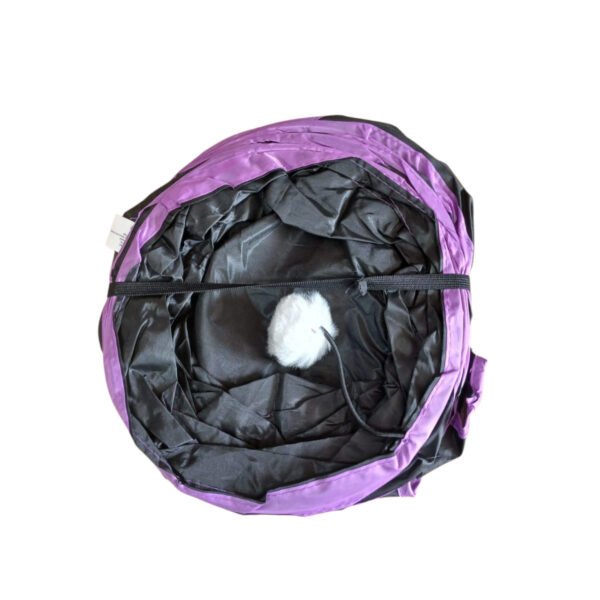 tunel gato p302 violeta 2 Tunel Para Gatos En T 3 Salidas Juguete Mascota Plegable