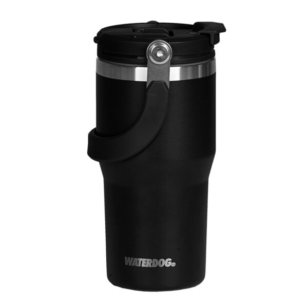vaso zumo 600 negro 1 Vaso Termico Acero Inoxidable Zumo 600 Ml Manija Waterdog