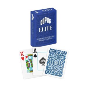Mazo De Cartas Poker Plastico Numero Grande Naipes Copag Elite