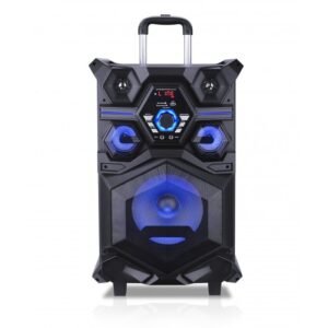 Parlante Portatil Inalambrico Luz Led Ritmico Carrito Excess