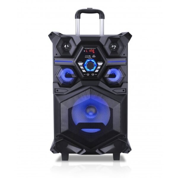 Parlante Portatil Inalambrico Luz Led Ritmico Carrito Excess
