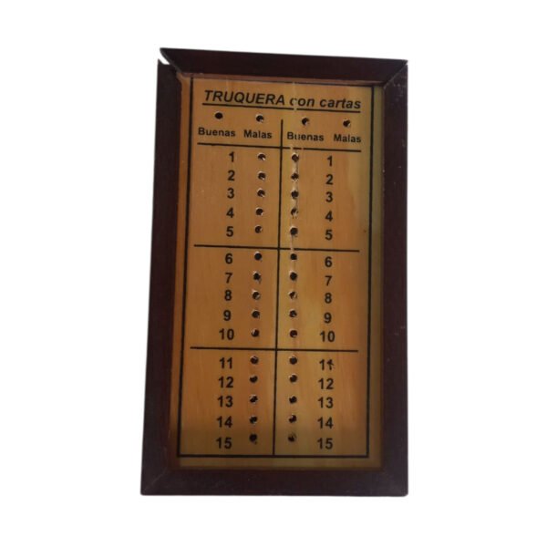 Truquera De Madera Para Anotar Puntos De Truco Con Cartas
