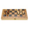 ajedrez GMP5001 6 Ajedrez Backgammon Damas 3 En 1 Madera Plegable Viaje Grande