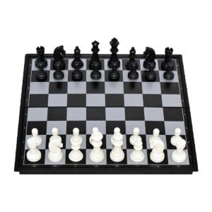 Juego Ajedrez Piezas Y Tablero Magnetico Plegable Viaje