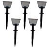 Estaca Solar Luz Led 2w Pack X 5 Jardin Parque Exterior
