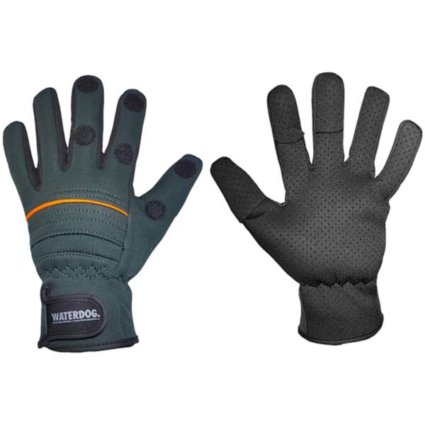 guante n1053 VERDE 1 Guantes Neoprene Waterdog Vadeo Pesca Fly Moto Dedos Desmont