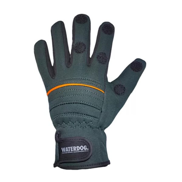 guante n1053 VERDE 2 Guantes Neoprene Waterdog Vadeo Pesca Fly Moto Dedos Desmont
