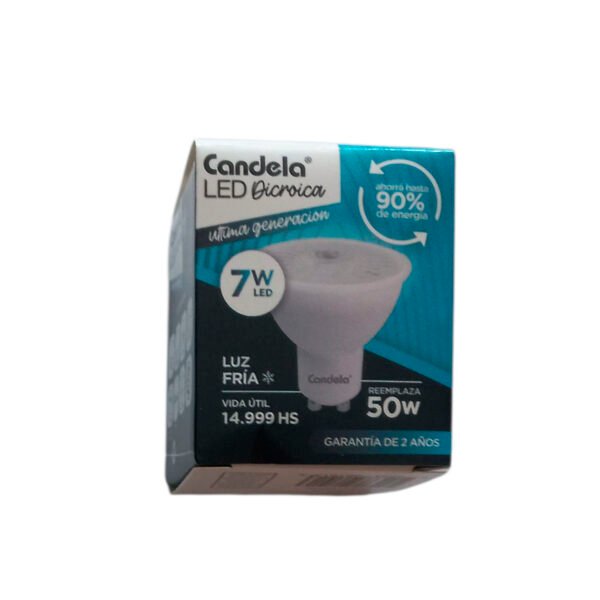lampara 6813 3 Lampara Led Dicroica 7w (50w) Pack 5 Luz Blanco Fria Candela