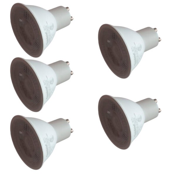 Lampara Led Dicroica 7w (50w) Pack 5 Luz Blanco Fria Candela