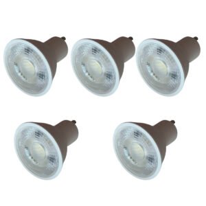 Lampara Dicroica Led Pack X 5 Gu10 7w Reemplaza 50w Luz Fria