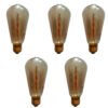 Pack 5 Lampara Vintage Incandescente 24w Lamparita Luz Cálid