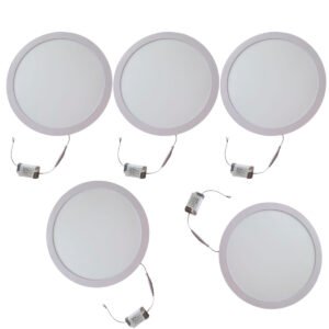 Panel Plafon Led Embutir Empotrar Pack X 5 Luz Fria 30cm 24w