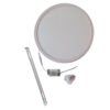 Plafon Led Redondo 30 Cm 24w Pack X 5 Luz Calida Candela - Imagen 3